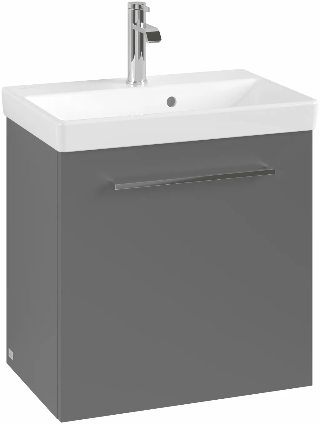 Villeroy & Boch Waschtischunterschrank mit Tür „Avento“ für Schrankwaschtisch 530 × 514 × 352 mm Volcano Black, Anschlag rechts, Soft Closing, 1 Tür Villeroy & Boch Waschtischunterschrank mit Tür „Avento“ für Schrankwaschtisch 530 × 514 × 352 mm Volcano Black, Anschlag rechts, Soft Closing, 1 Tür