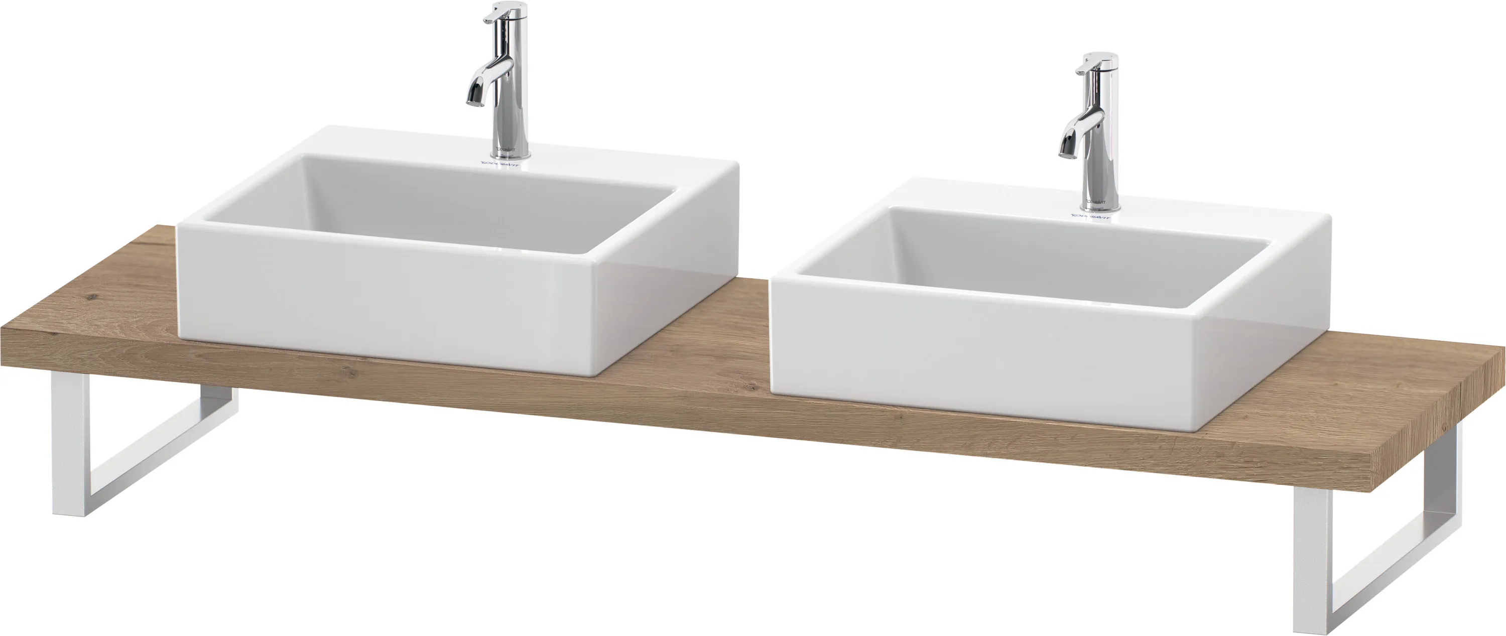 Duravit Konsole „L-Cube“ in Eiche Marmoriert