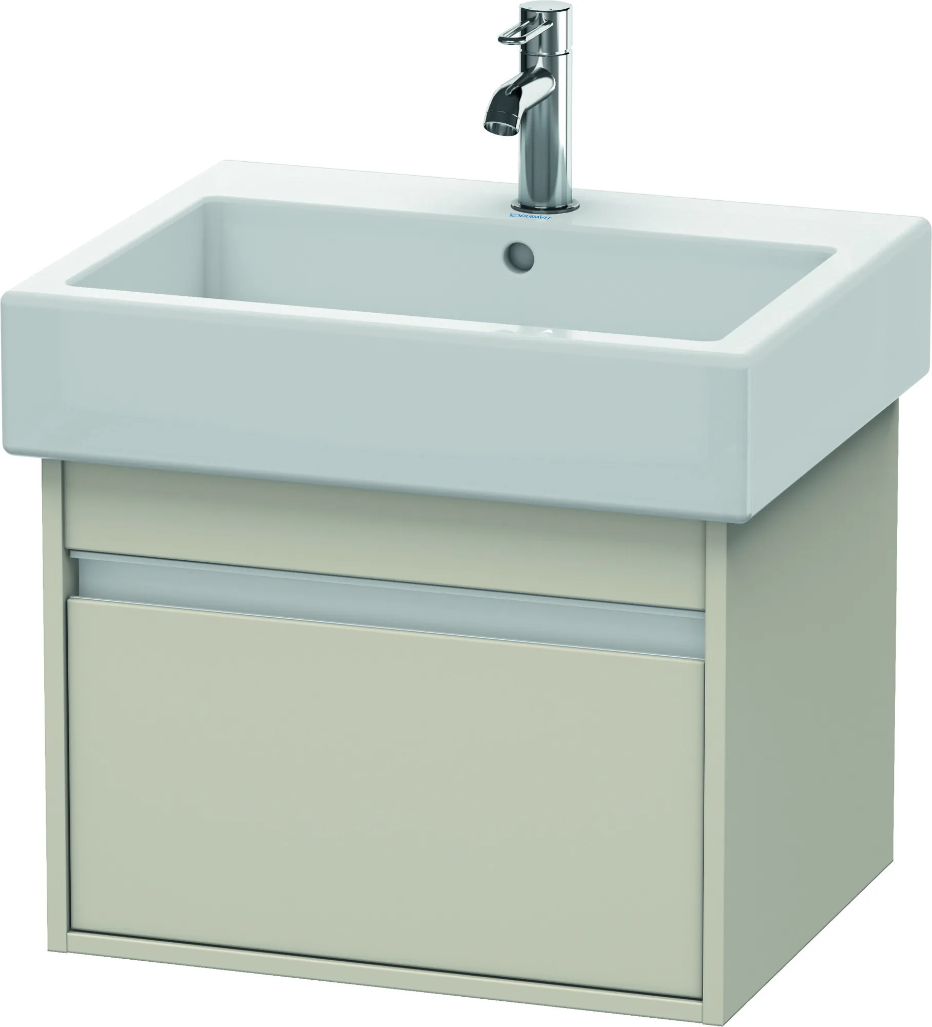 Duravit Waschtischunterschrank wandhängend „Ketho“ 55 × 41 × 44 cm Taupe Matt
