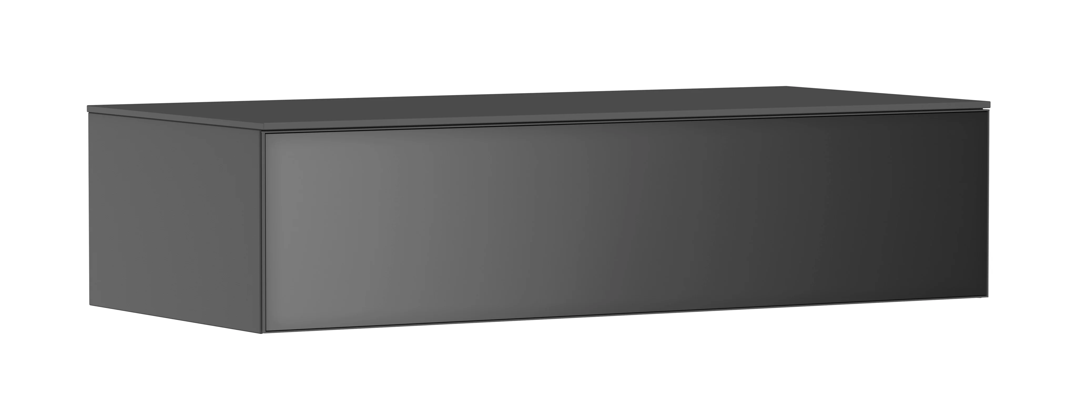 Hansgrohe Xevolos E Sideboard Schiefergrau Metallic, 1180 x 550 mm, 1 Schubkasten, griff- und wandmontiert Hansgrohe Xevolos E Sideboard Schiefergrau Metallic, 1180 x 550 mm, 1 Schubkasten, griff- und wandmontiert