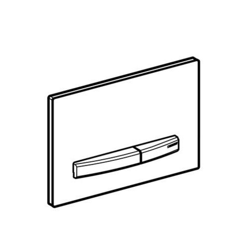 Sigma50 Betätigungsplatte für 2-Mengen-Spülung, Metallfarbe verchromt: verchromt, weiß Sigma50 Betätigungsplatte für 2-Mengen-Spülung, Metallfarbe verchromt: verchromt, weiß