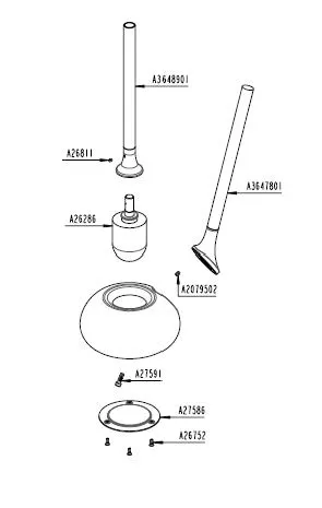 VitrA Ersatzteil Ersatzbürste zu WC-Bürstengarnitur Istanbul # A48048 VitrA Ersatzteil Ersatzbürste zu WC-Bürstengarnitur Istanbul # A48048