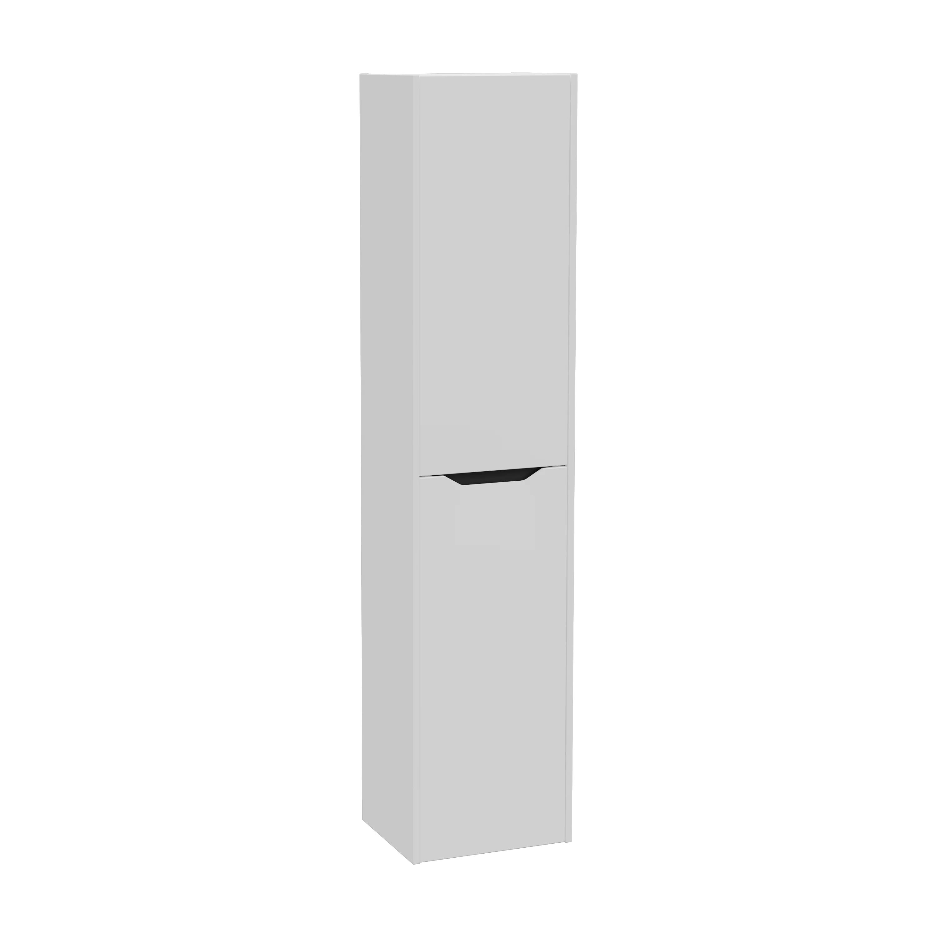 New Integra Square Hochschrank mit 2 Türen 40 x 35 x 180 cm (BxTxH) Türanschlag links Hellgrau Matt New Integra Square Hochschrank mit 2 Türen 40 x 35 x 180 cm (BxTxH) Türanschlag links Hellgrau Matt