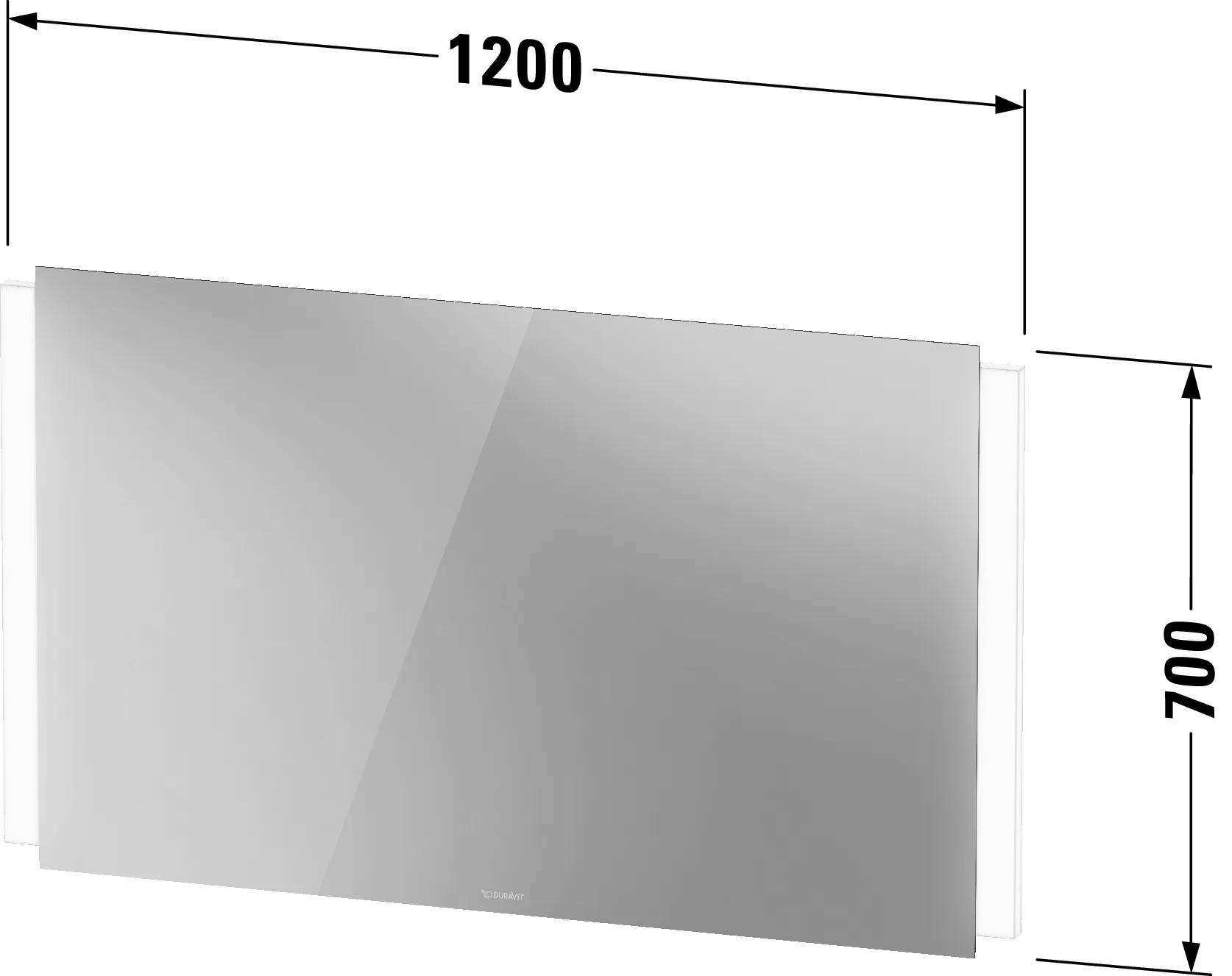 Duravit Spiegel „Ketho.2“ 120 × 70 cm Duravit Spiegel „Ketho.2“ 120 × 70 cm