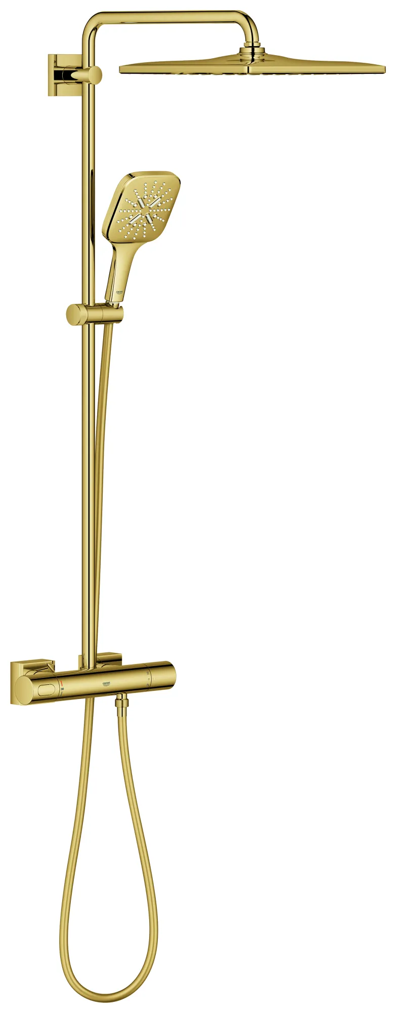 Grohe Duschsystem Rainshower SmartActive 310 Cube in cool sunrise