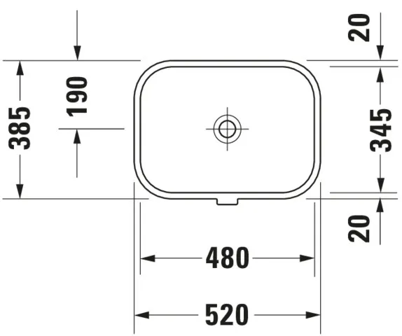 Unterbauwaschtisch „Happy D.2“, mit Überlauf Unterbauwaschtisch „Happy D.2“, mit Überlauf