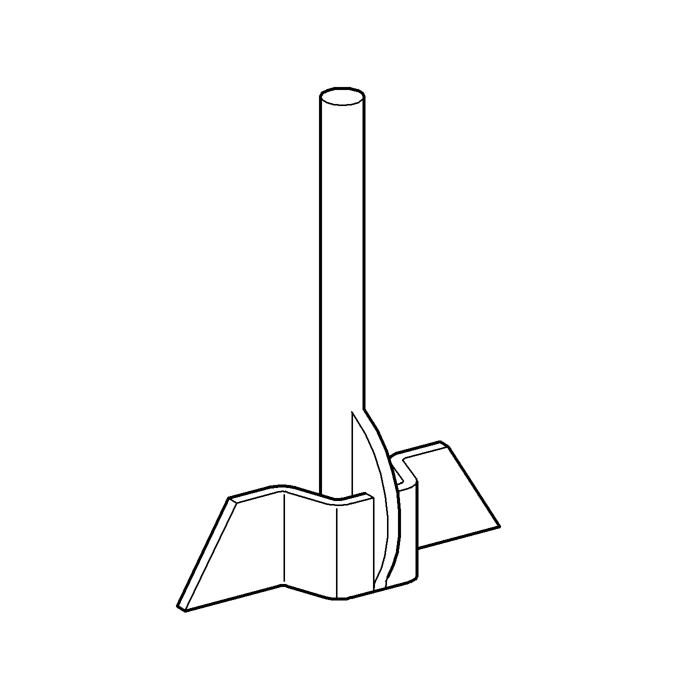 Druckstange 350 mm 43535, für Servo-Ablaufventil