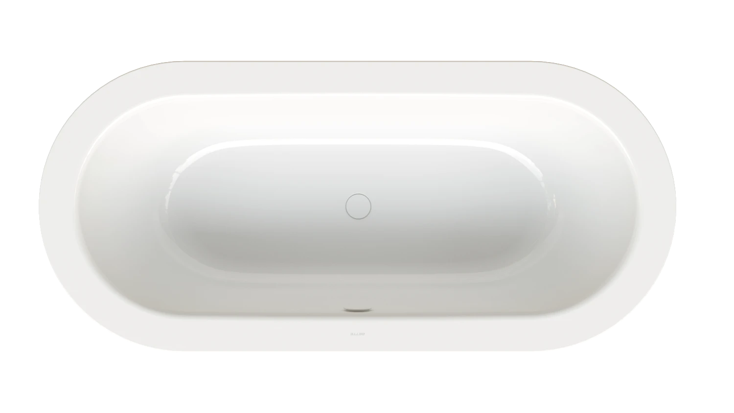 Bette oval Badewanne „BetteStarlet Oval Silhouette“ 175 × 80 cm in Schwarz (matt)