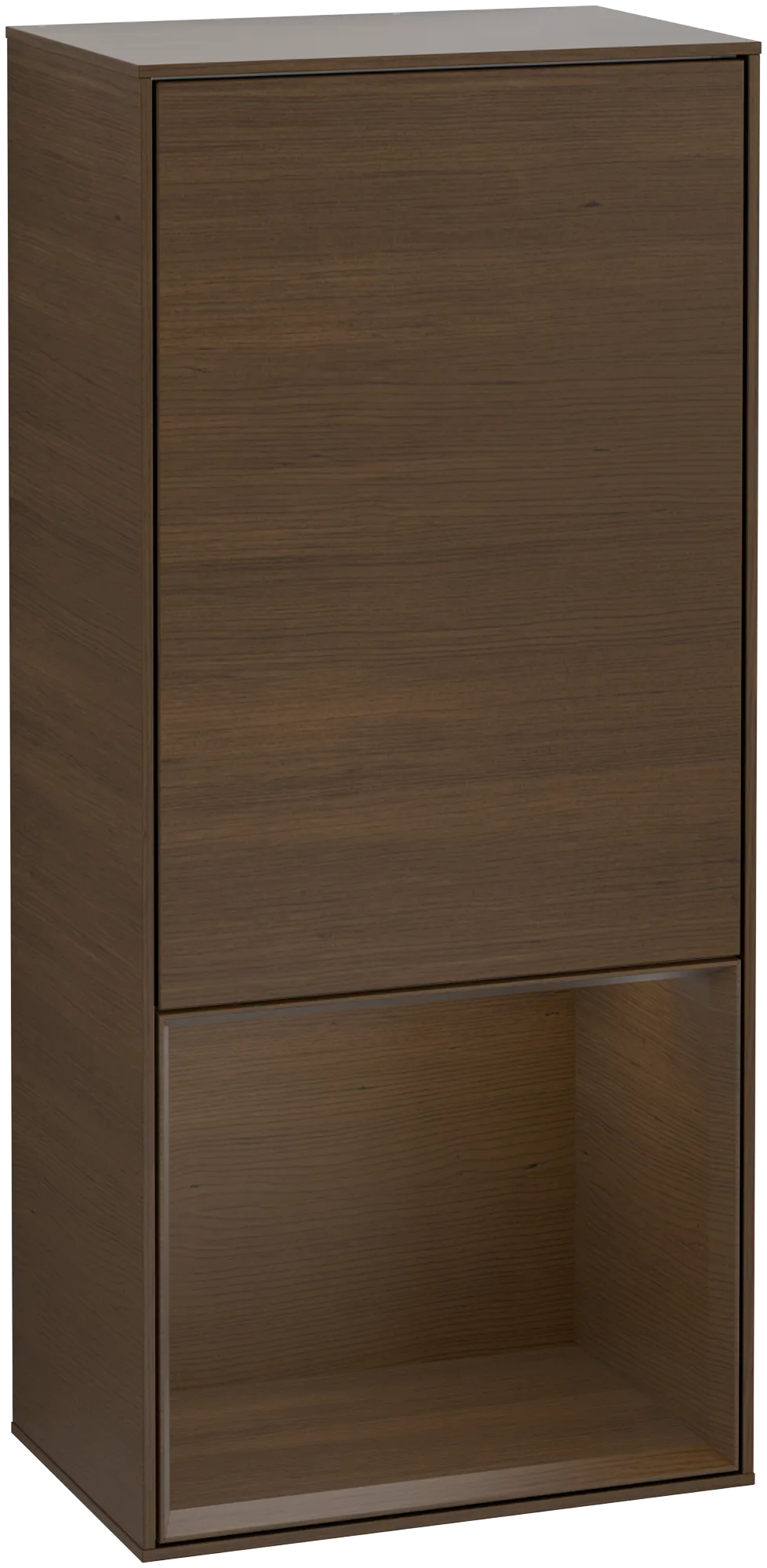 Villeroy & Boch Seitenschrank „Finion“ 41,8 × 93,6 cm 1 Tür, Anschlag links, mit Wand- und Regalelementbeleuchtung Anschlag links