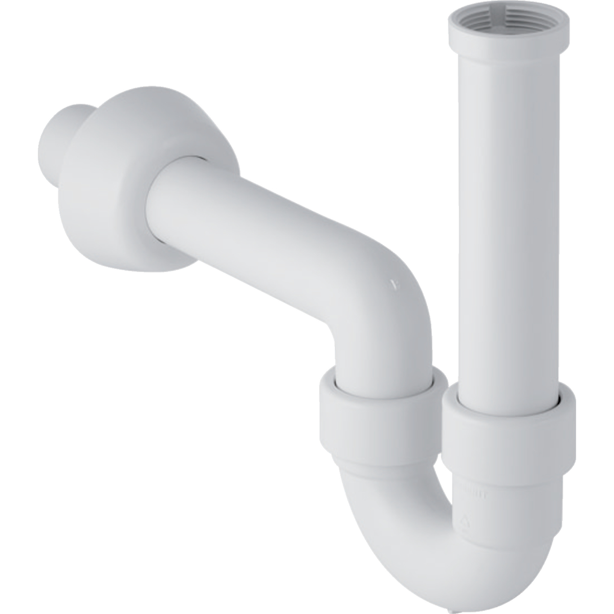 Rohrbogenveruchsverschluss für Waschbecken und Bidet, Abgang horizontal: d=40mm, G=1 1/4″, weiß-alpin Rohrbogenveruchsverschluss für Waschbecken und Bidet, Abgang horizontal: d=40mm, G=1 1/4″, weiß-alpin