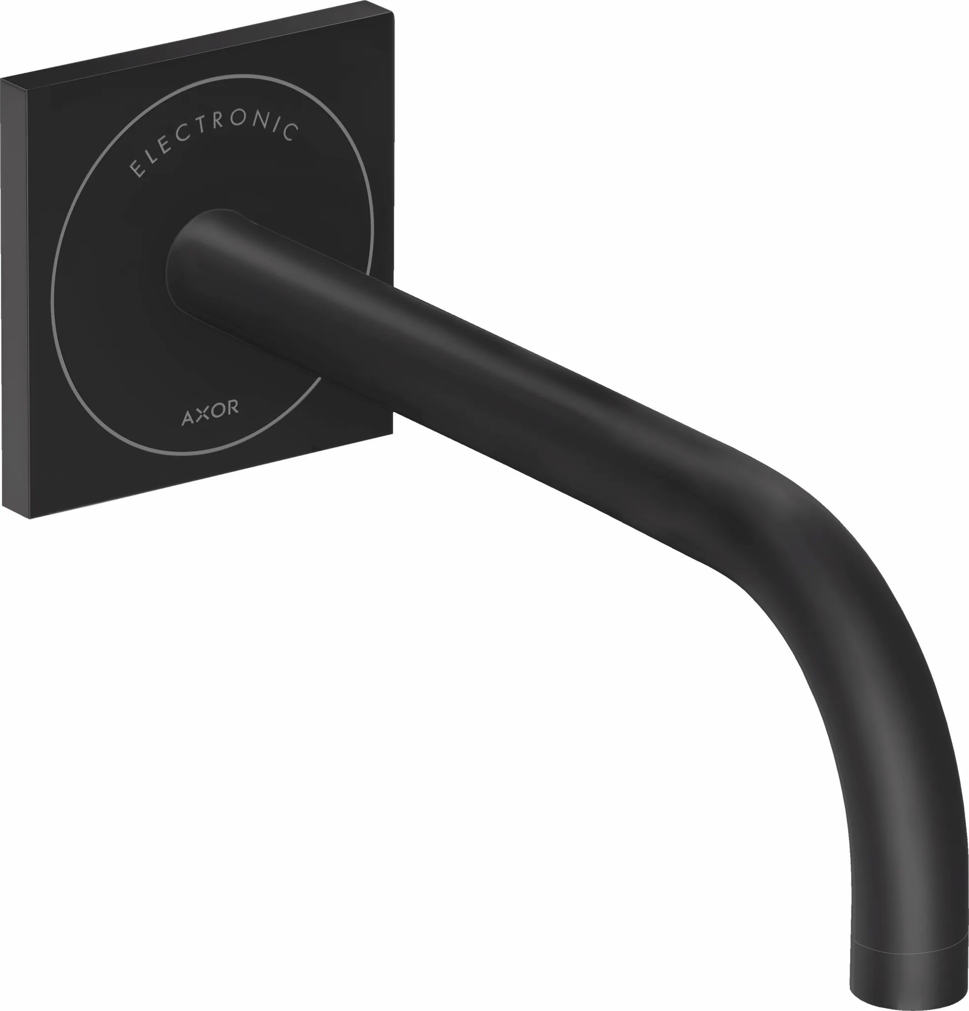 Waschtischmischer Unterputz Axor Uno 2 Elektronik langer Auslauf chrom Farbe: Mattschwarz