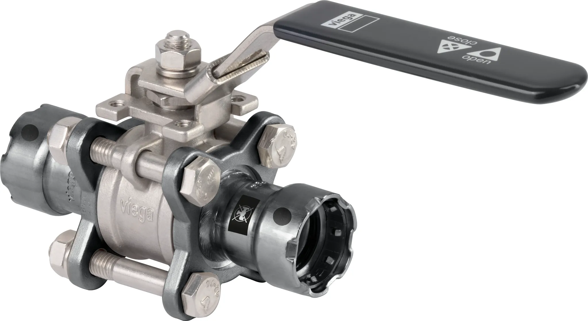 „Profipress“ Kugelhahn unlegiert, Zink-Nickel-Beschichtung DN: 50 | ⌀ 2″ „Profipress“ Kugelhahn unlegiert, Zink-Nickel-Beschichtung DN: 50 | ⌀ 2″