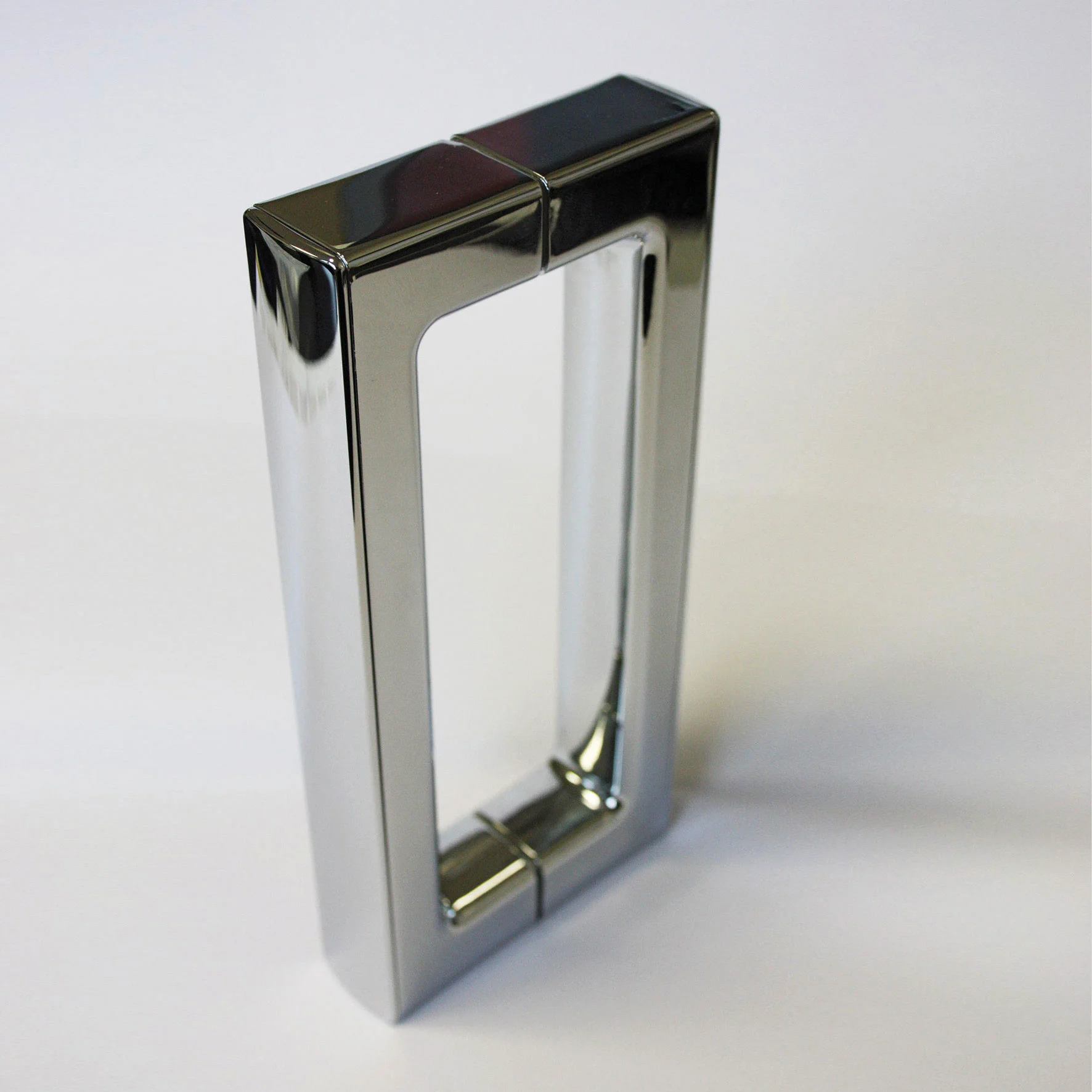 Breuer QUICK 72 Panorama Drehtür mit Festteil links, Alu chromeffekt, 900 mm, 870-890 mm Breite, 855-905 mm Wanneneinbaumaß, 6 mm Sicherheitsglas inkl. CER+ Beschichtung