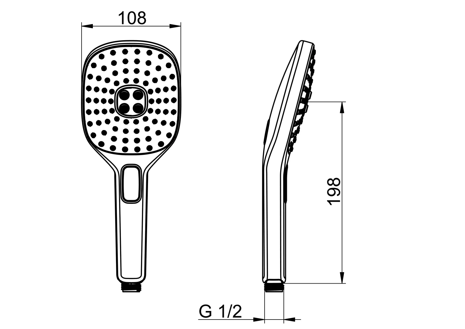 HansaACTIVEJET Style Handbrause 8433 3-strahlig Chrom HansaACTIVEJET Style Handbrause 8433 3-strahlig Chrom