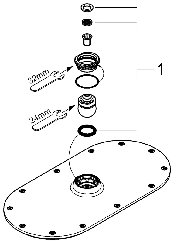 Kopfbrause Rainshower Veris 300 27470, 1 Strahlart, chrom