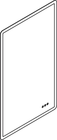 HEWI LED Lichtspiegel 600x1000mm, Floatglas, rechteckig, umlaufend mit LED-Hinterleuchtung HEWI LED Lichtspiegel 600x1000mm, Floatglas, rechteckig, umlaufend mit LED-Hinterleuchtung