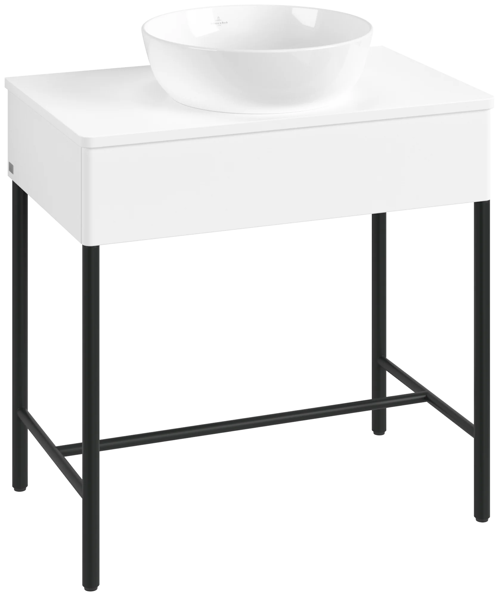 Villeroy & Boch Waschbeckenunterschrank Artis L60011, Eckig White Matt Lacquer, 800x782x500mm, mit Beleuchtung und Push-to-open Funktion Villeroy & Boch Waschbeckenunterschrank Artis L60011, Eckig White Matt Lacquer, 800x782x500mm, mit Beleuchtung und Push-to-open Funktion