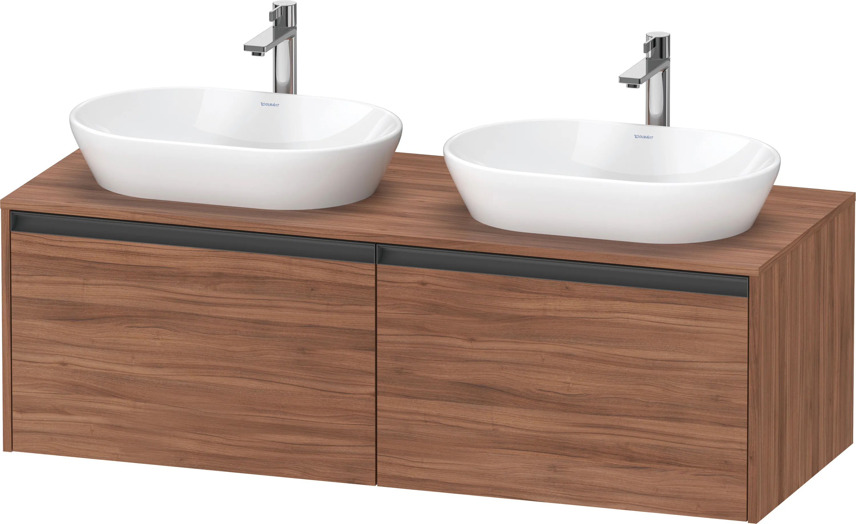 Duravit Waschtischunterschrank wandhängend „Ketho.2“ 140 × 45,9 × 55 cm in Nussbaum Natur Duravit Waschtischunterschrank wandhängend „Ketho.2“ 140 × 45,9 × 55 cm in Nussbaum Natur