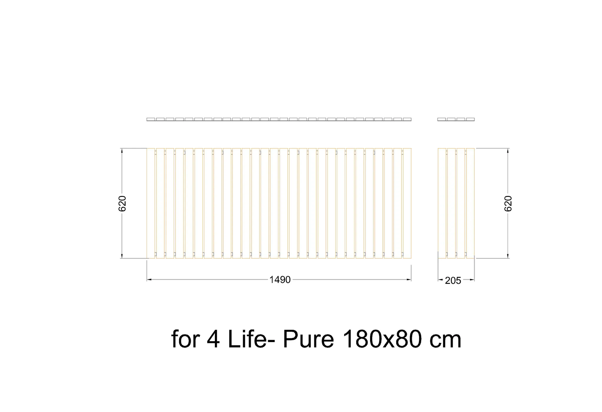 VitrA Zubehör Shift Badewannen-Holzablage 180 cm Teak VitrA Zubehör Shift Badewannen-Holzablage 180 cm Teak