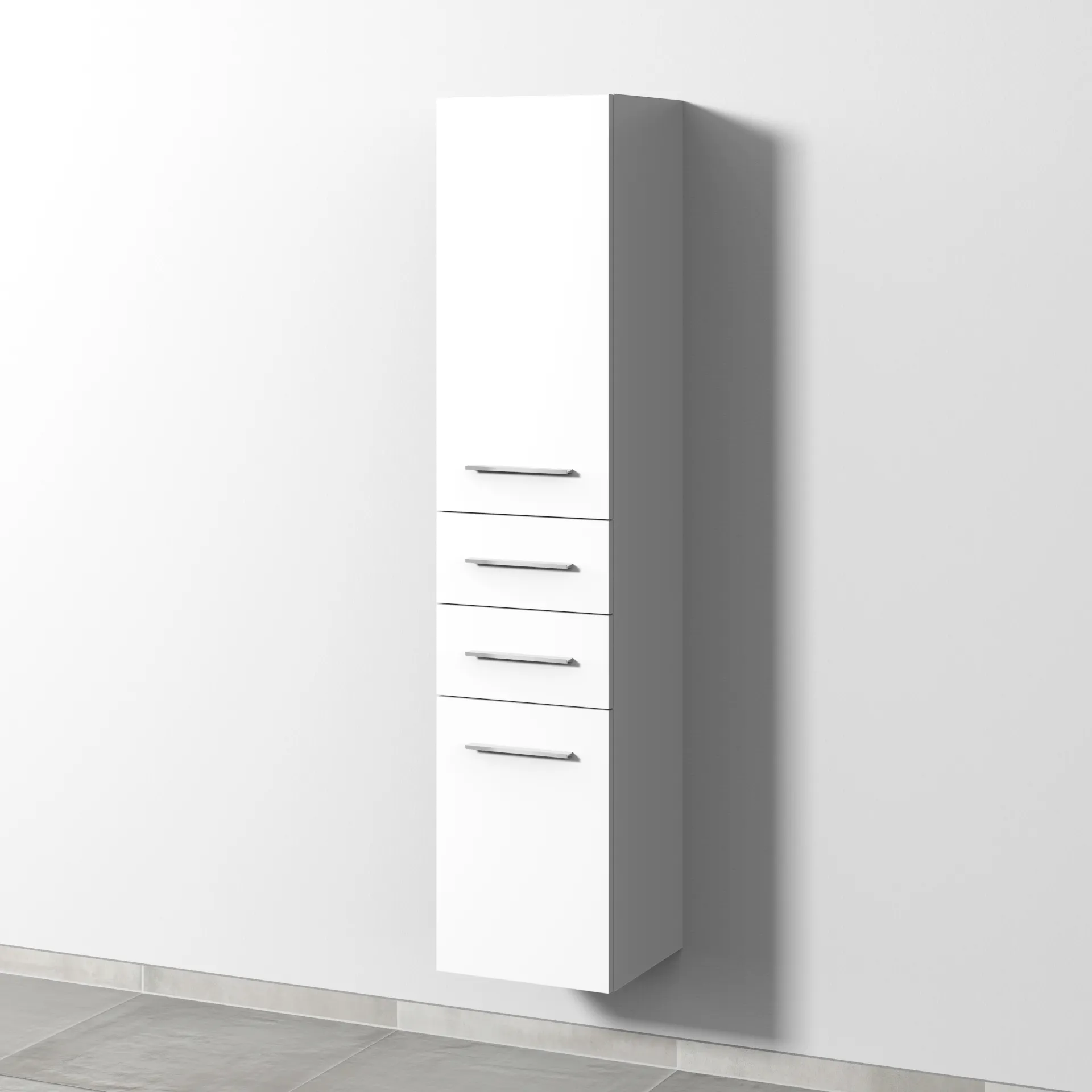 Sanipa Hochschrank „2morrow“ 350 × 1615 × 350 mm in Weiß (matt)