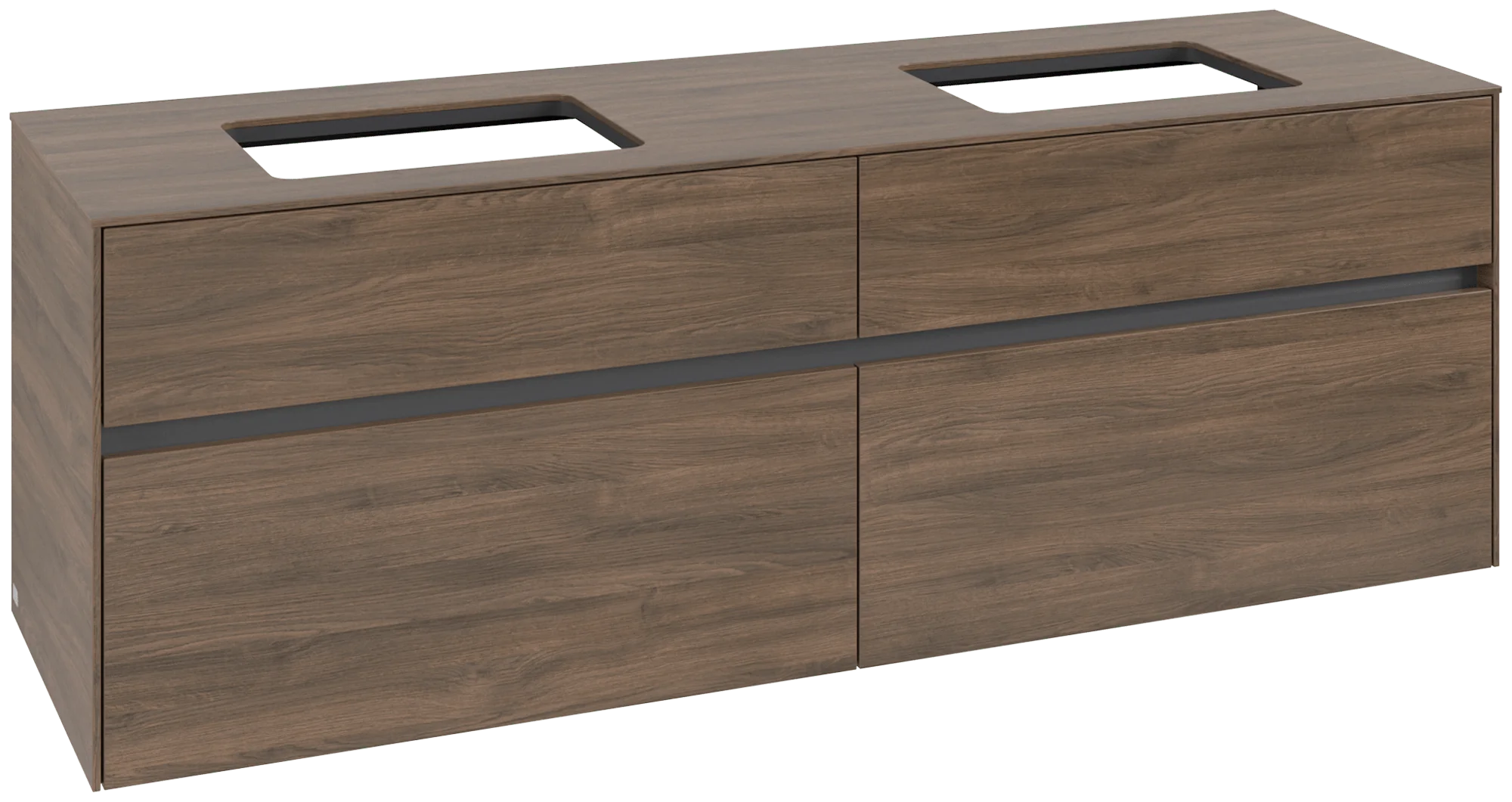 Villeroy & Boch Waschbeckenunterschrank Collaro Arizona Oak, 1600x548x500 mm, 2 Waschbecken, SoftClosing, 4 Auszüge Villeroy & Boch Waschbeckenunterschrank Collaro Arizona Oak, 1600x548x500 mm, 2 Waschbecken, SoftClosing, 4 Auszüge