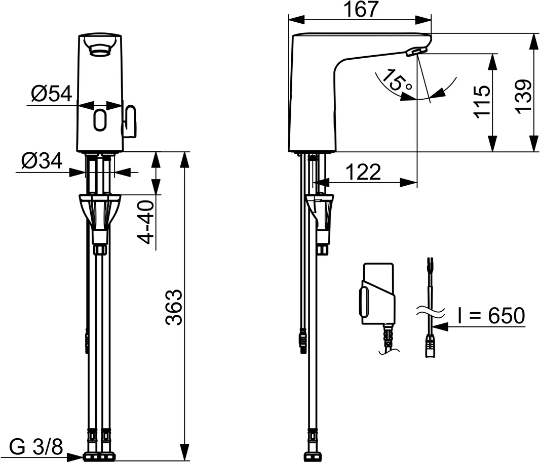 WT-Batt., 3 V, Bluetooth HansaELECTRA 9110 chr