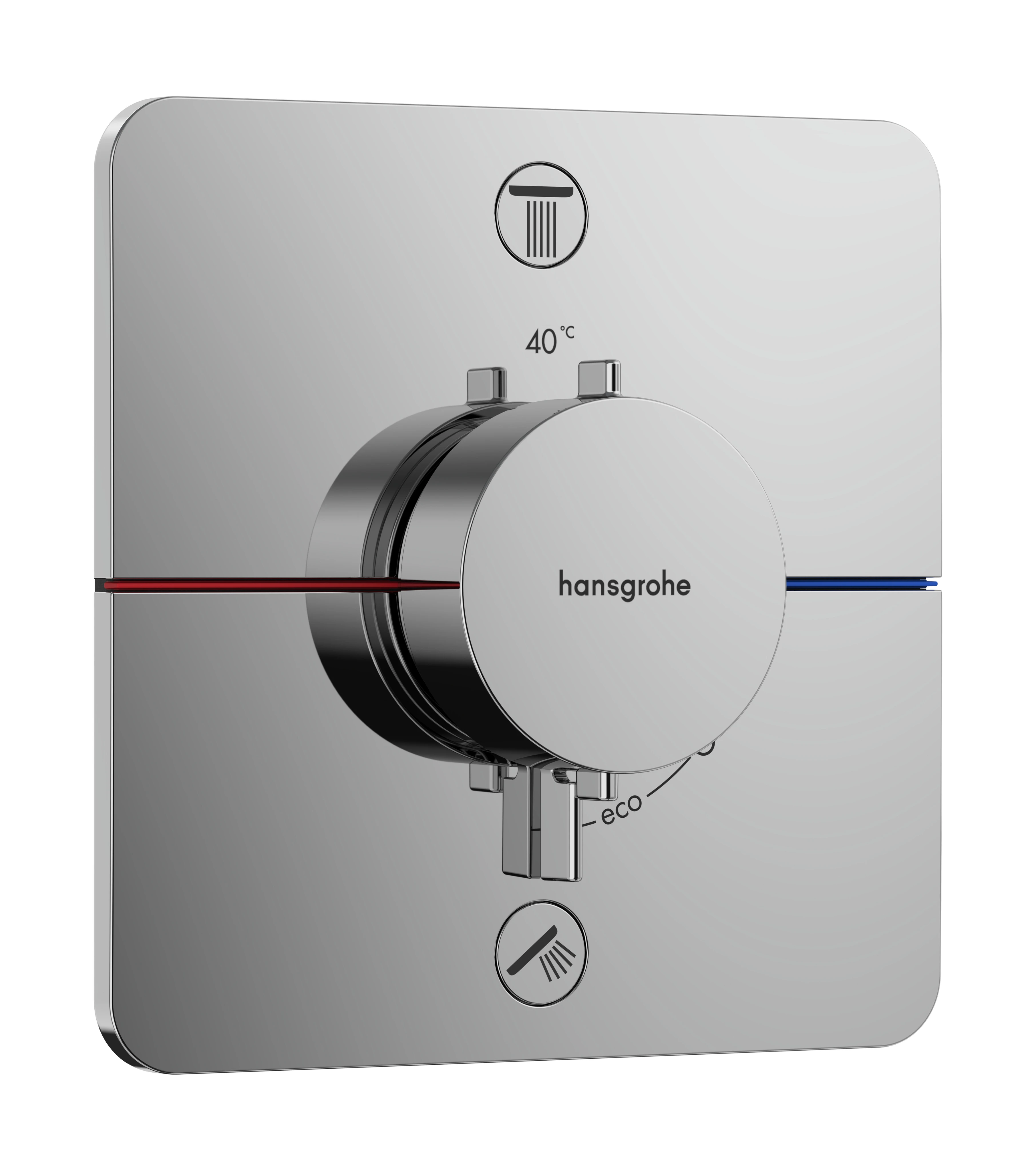 ShowerSelect Comfort Q Thermostat Unterputz für 2 Verbraucher Chrom