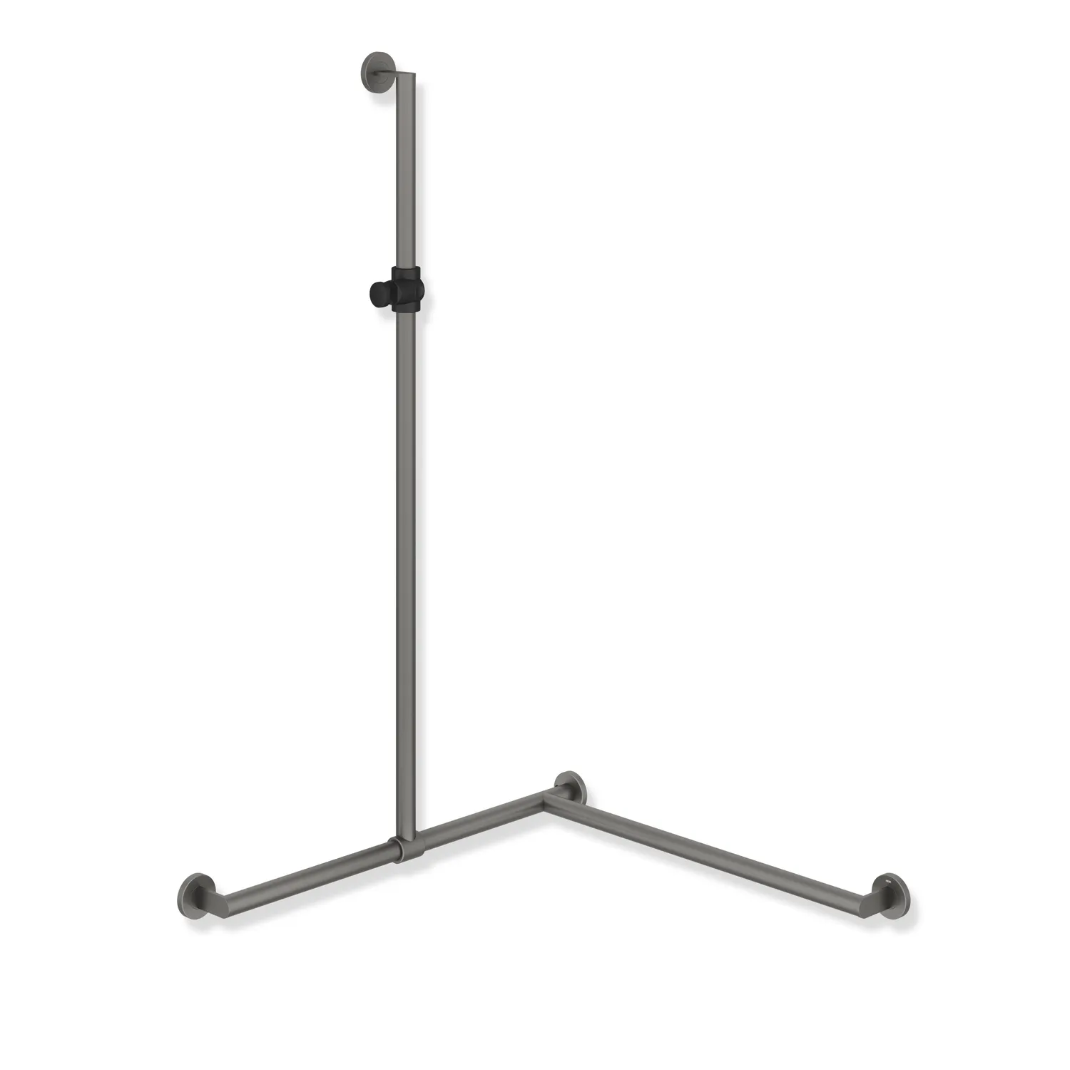 DHL m. verschiebb. Br.H.Stg.Edst., plvb, m. stufenlos verstellbarem Br.H. aus mattem Polyamid, senkr. L: 1250 mm, waagr. L: 800 mm, 70 mm tief, Stg. d: 32 mm, Ausf. li, in Farbe AS (Weiß tiefmatt - Weiß matt) DHL m. verschiebb. Br.H.Stg.Edst., plvb, m. stufenlos verstellbarem Br.H. aus mattem Polyamid, senkr. L: 1250 mm, waagr. L: 800 mm, 70 mm tief, Stg. d: 32 mm, Ausf. li, in Farbe AS (Weiß tiefmatt - Weiß matt)