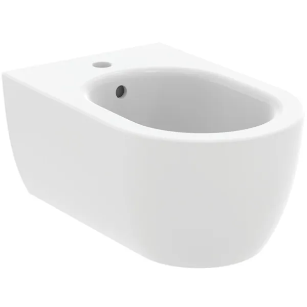 Ideal Standard Bidet „BlendCurve“, Befestigung verdeckt 35,5 × 54 × 25 cm in Seidenweiß