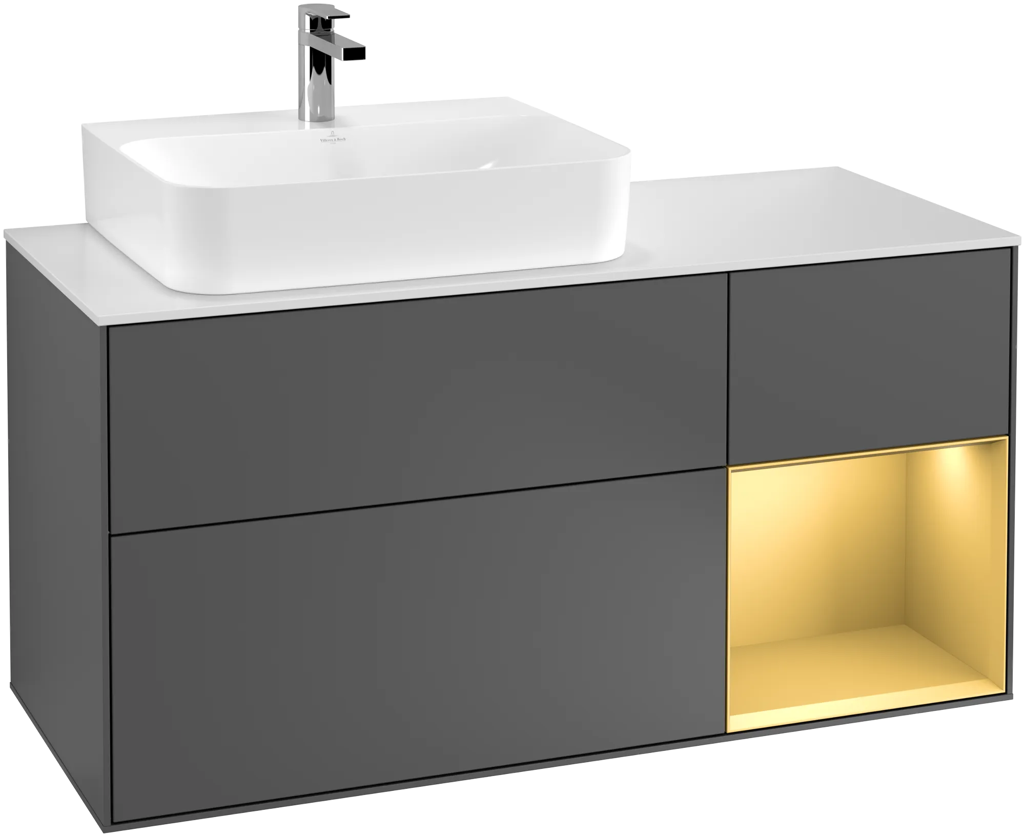 Villeroy & Boch Finion Waschbeckenunterschrank G15 1200x603x501mm anthrazit