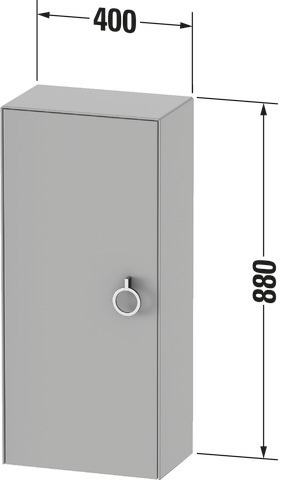 Duravit Halbhochschrank „White Tulip“ 40 × 88 × 24 cm Duravit Halbhochschrank „White Tulip“ 40 × 88 × 24 cm