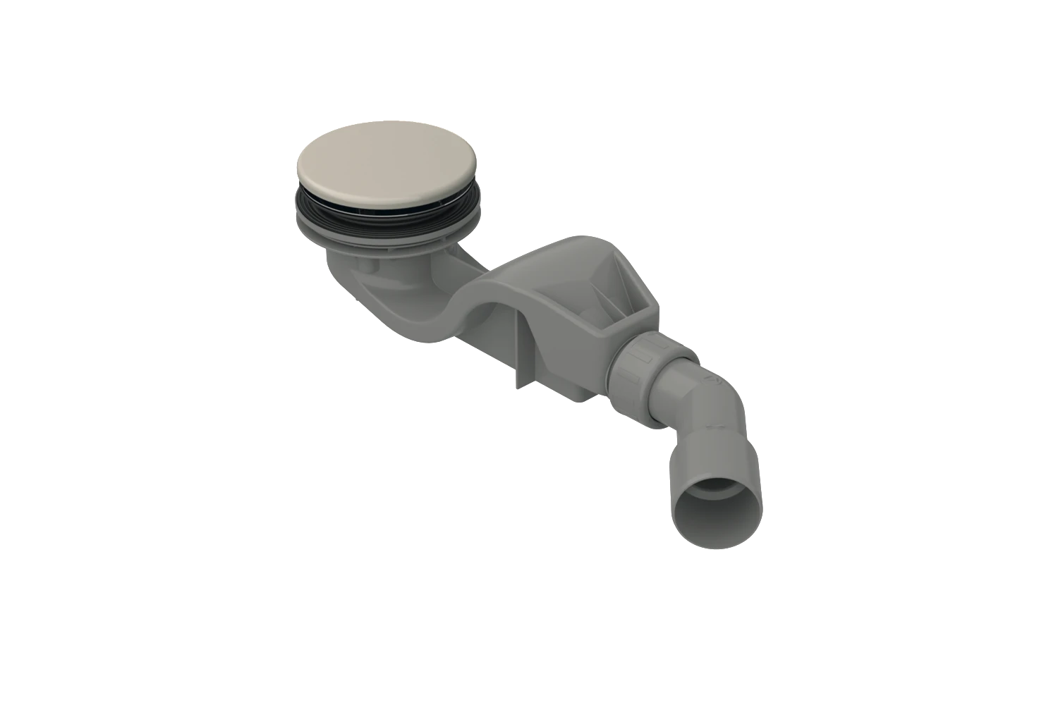 Bette Ablaufgarnitur BetteSolid 50 pergamon Antirutsch Pro, seitlich, 415x120x68 mm, 0,6 l/s, Ab- und Überlauf für Duschwanne/Duschfläche Bette Ablaufgarnitur BetteSolid 50 pergamon Antirutsch Pro, seitlich, 415x120x68 mm, 0,6 l/s, Ab- und Überlauf für Duschwanne/Duschfläche
