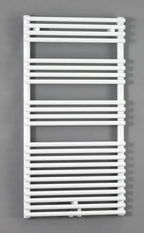 Zehnder Design-Handtuchwärmer „Forma Spa“ 59,6 × 116,1 cm in White Aluminium (glänzend)