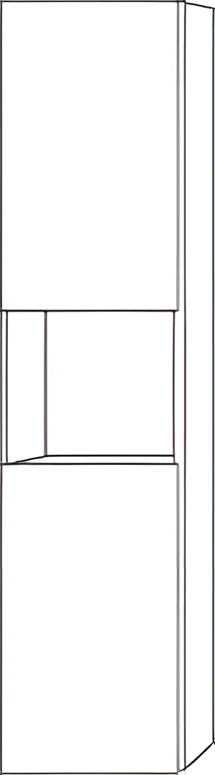 Sanipa Hochschrank „3way“ 400 × 1700 × 345 mm Anschlag links, in Wine-Red, Anschlag links Sanipa Hochschrank „3way“ 400 × 1700 × 345 mm Anschlag links, in Wine-Red, Anschlag links