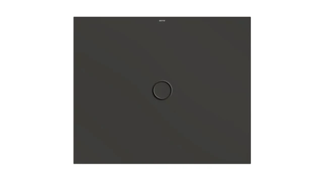 Bette rechteck Duschwanne „BetteFloor“ 1200 × 1000 mm mit BetteAntirutsch Pro, ohne Oberflächenveredelung, mit Minimum-Wannenträger, in Anthracite