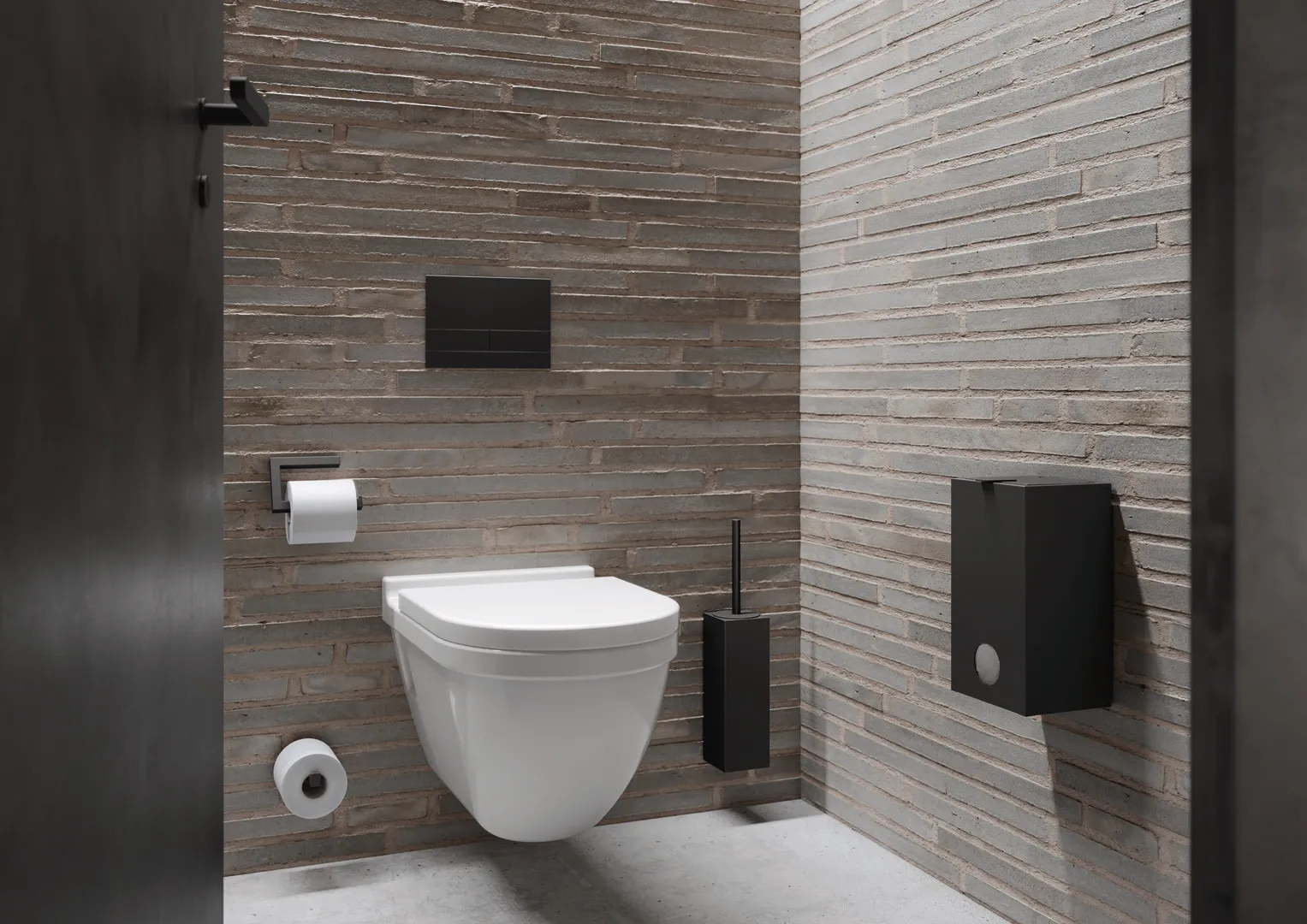 HEWI Reservetoilettenpapierhalter „System 900Q“ in Befestigung verdeckt HEWI Reservetoilettenpapierhalter „System 900Q“ in Befestigung verdeckt