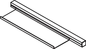 HEWI Ablage in Befestigung verdeckt HEWI Ablage in Befestigung verdeckt