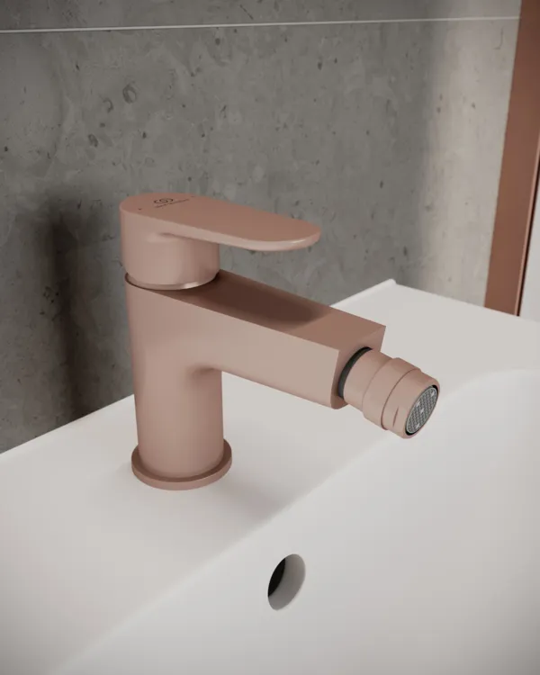 Ideal Standard Bidetarmatur Cerafine O, Ausladung 132mm, Rosé Ideal Standard Bidetarmatur Cerafine O, Ausladung 132mm, Rosé