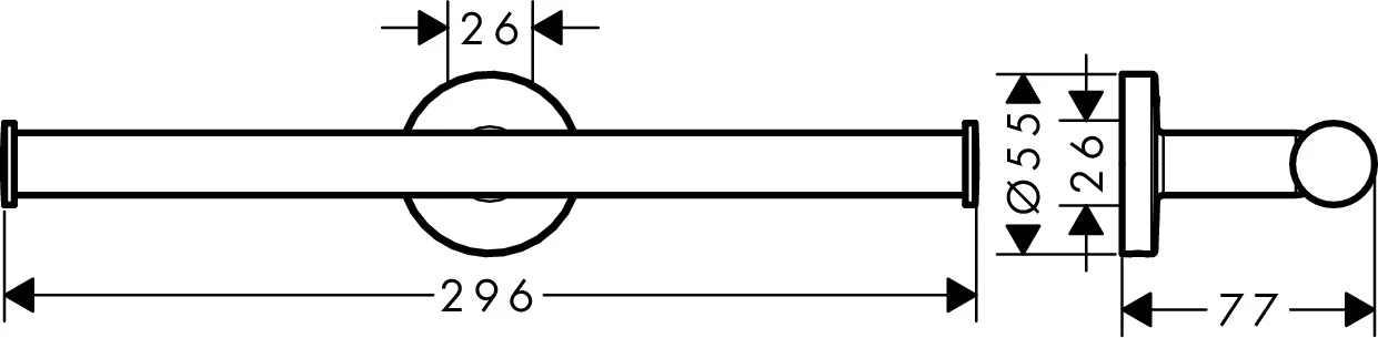 Ersatzpapierrollenhalter Logis Universal chrom