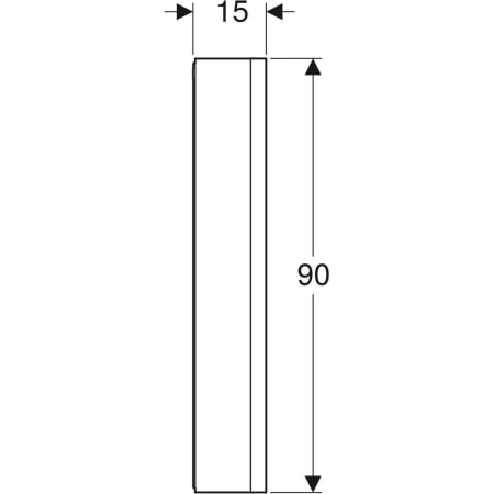 Geberit Spiegelschrank „ONE“ in weiß / Aluminium pulverbeschichtet