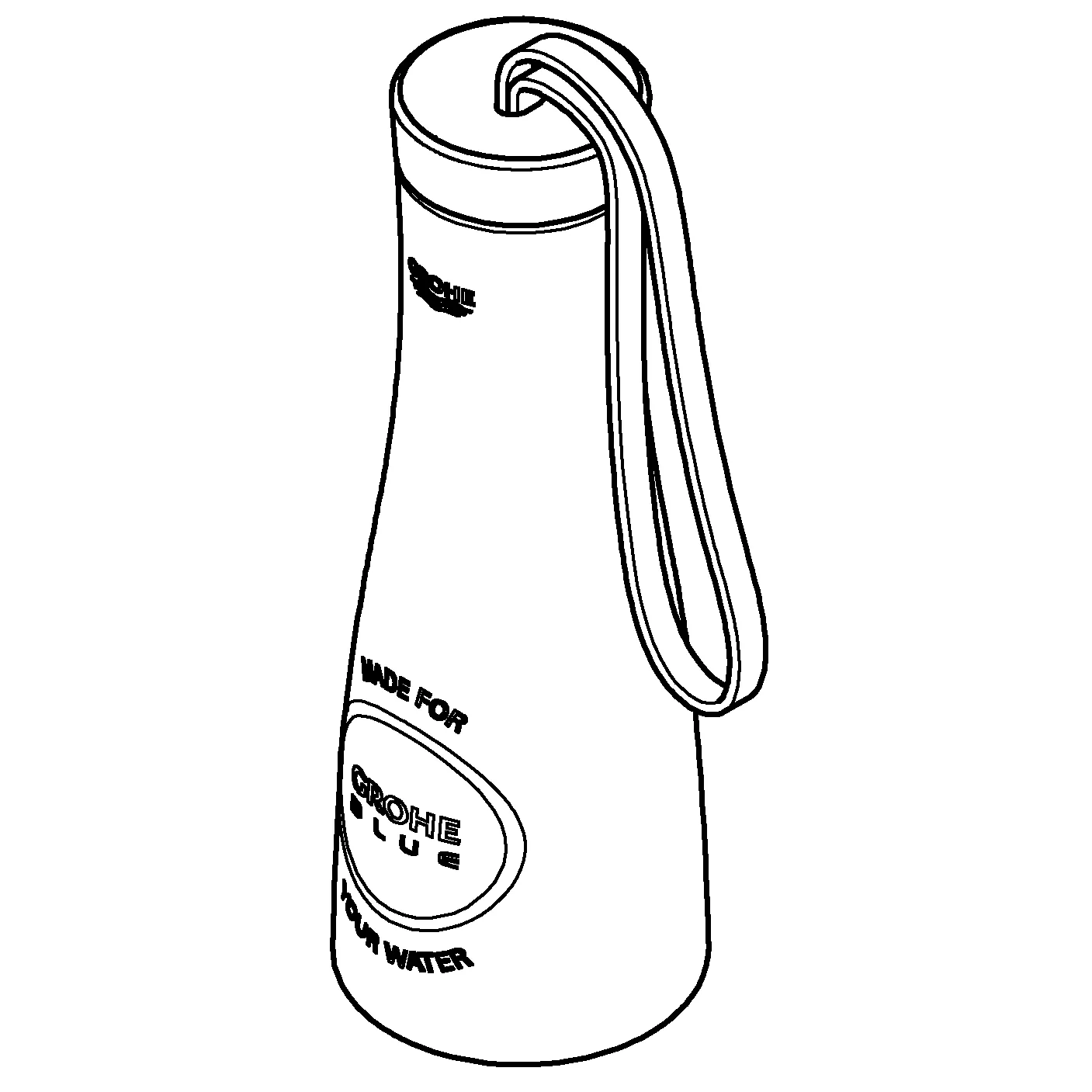 Thermo-Trinkflasche Blue 40848, aus Edelstahl, Volumen 450 ml, hard graphite gebürstet Thermo-Trinkflasche Blue 40848, aus Edelstahl, Volumen 450 ml, hard graphite gebürstet