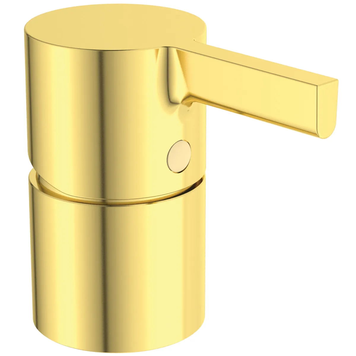 3-Loch Wannenrandarmatur Joy, ohne Auslauf, mit Stab-Handbrause und Umsteller, Brushed Gold