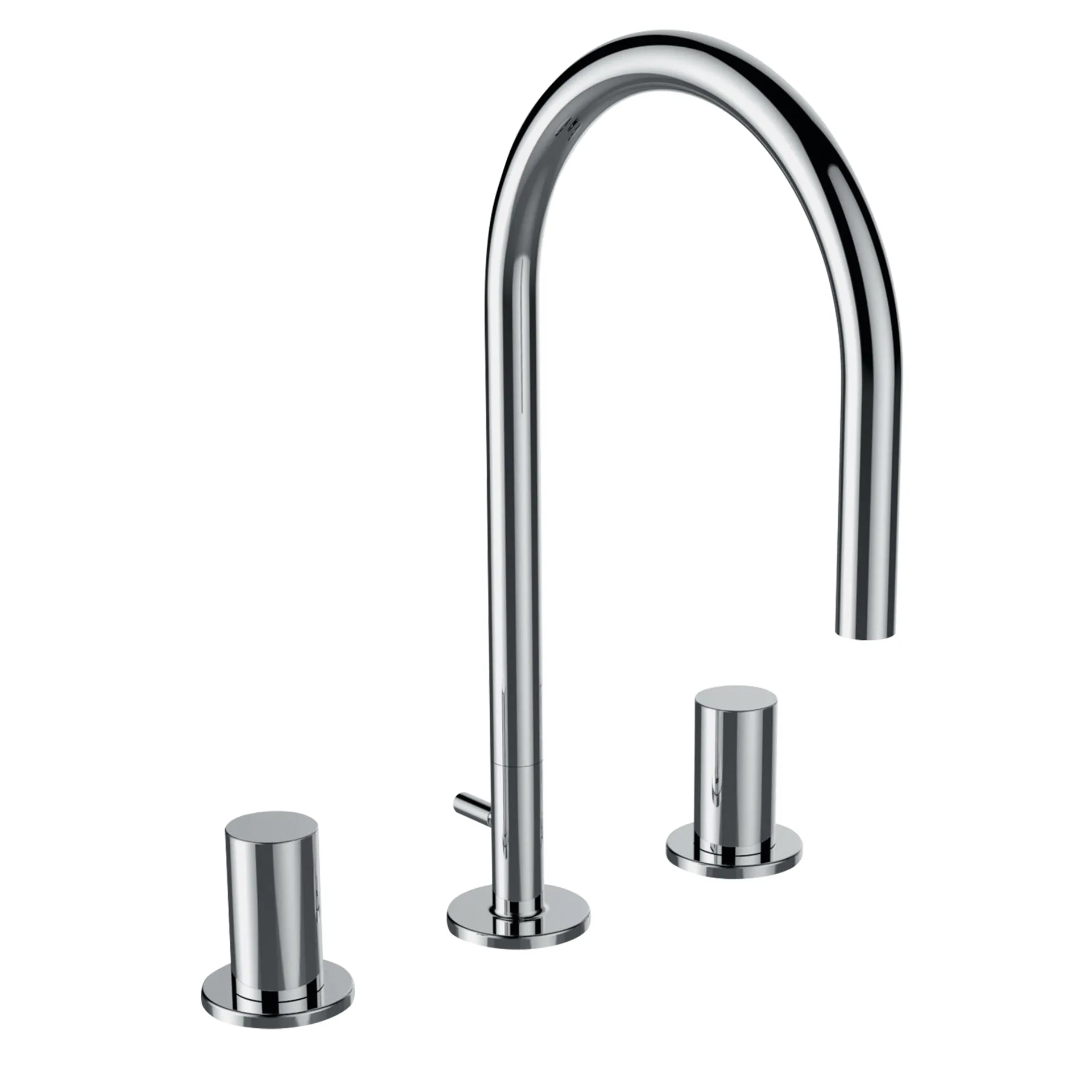 Laufen KARTELL Laufen 3-Loch Waschtischmischer H312333 chrom, Schwenkauslauf, 165 mm Laufen KARTELL Laufen 3-Loch Waschtischmischer H312333 chrom, Schwenkauslauf, 165 mm
