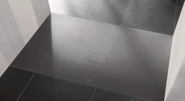 Villeroy & Boch rechteck Duschwanne „Squaro Infinity“ 140 × 80 cm in Anthracite
