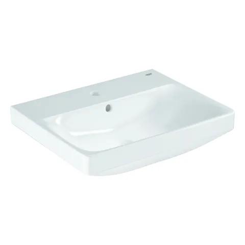 Grohe Waschtisch Euro Keramik 102430, 55 cm, wandhängend, 1 Hahnloch, Überlauf, antibakterieller Glasur HyperClean, alpinweiß Grohe Waschtisch Euro Keramik 102430, 55 cm, wandhängend, 1 Hahnloch, Überlauf, antibakterieller Glasur HyperClean, alpinweiß