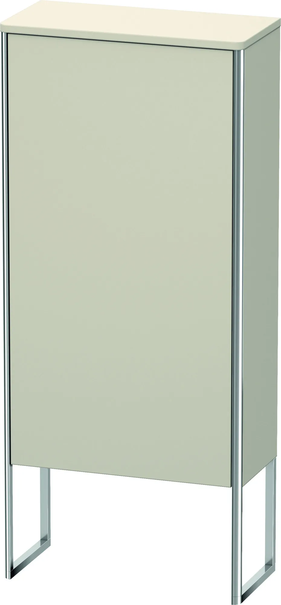Duravit Halbhochschrank „XSquare“ 50 × 113,6 × 23,6 cm Taupe Supermatt