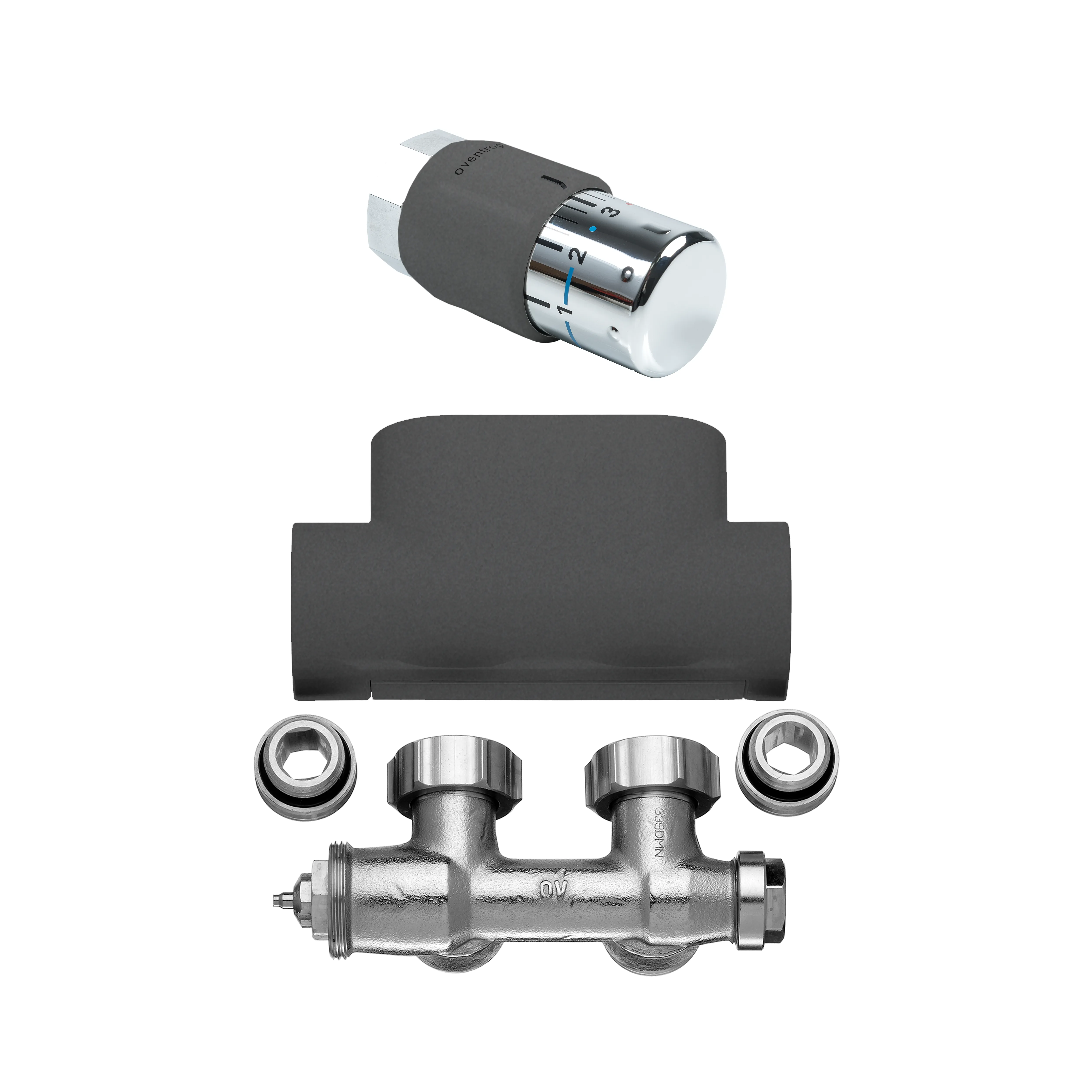 Kermi Set Ventilhahnblock Eckform in Kermi Set Ventilhahnblock Eckform in