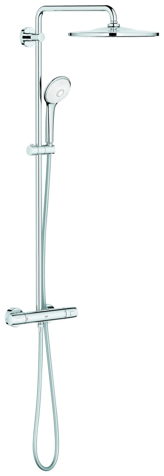 Duschsystem Euphoria System 310 26723, Aufputz-Thermostat mit Aquadimmer Funktion, Wandmontage, für die Wandmontage, 450 mm Duscharm, Kopfbrause Rainshower Mono 310 (26562), Handbrause Euphoria 110 Massage (27239), CoolTouch, chrom Duschsystem Euphoria System 310 26723, Aufputz-Thermostat mit Aquadimmer Funktion, Wandmontage, für die Wandmontage, 450 mm Duscharm, Kopfbrause Rainshower Mono 310 (26562), Handbrause Euphoria 110 Massage (27239), CoolTouch, chrom