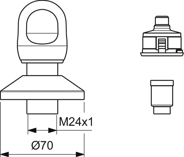 Ideal Standard AlphaArm Unterputz-Ventil Alpha Unterputz Bausatz 2 Chrom