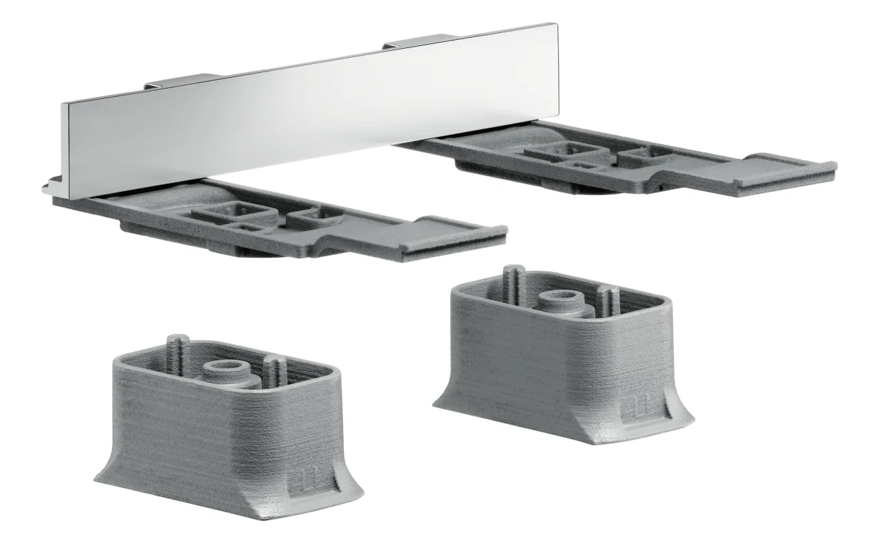 Hansgrohe AXOR Universal Softsquare Adapterset Chrom - Montage für Seifenschale/Ablage und Papierrollenhalter auf Reling Hansgrohe AXOR Universal Softsquare Adapterset Chrom - Montage für Seifenschale/Ablage und Papierrollenhalter auf Reling